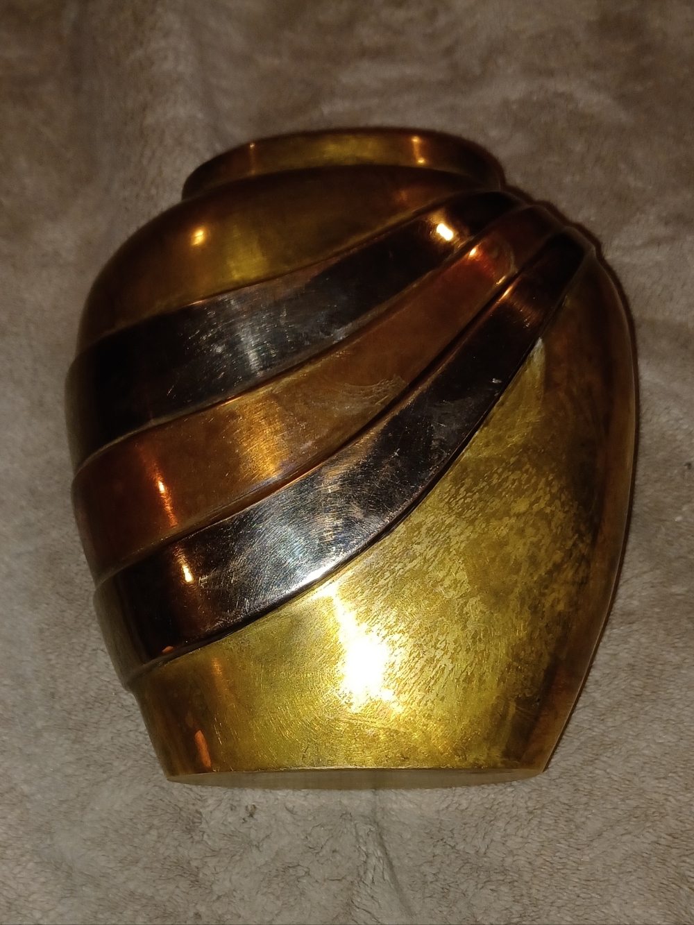 Gold and Bronze Metallic Decorative Vase - Home Accents